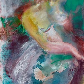 Картина под названием "danseuse verte" - Elisabeth Pierret, Подлинное произведение искусства, Чернила Установлен на Деревянн…