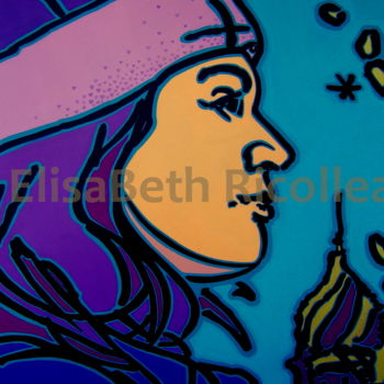 Painting titled "Sultan Woman" by Elisabeth Ricolleau Artiste Peintre, Original Artwork