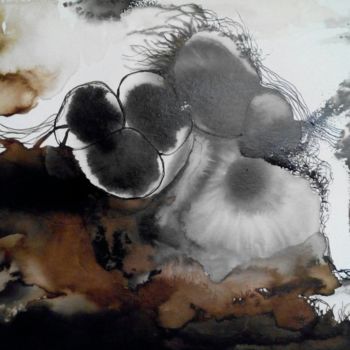 Peinture intitulée "ES-E19-17" par Elisabeth Sandillon, Œuvre d'art originale, Encre