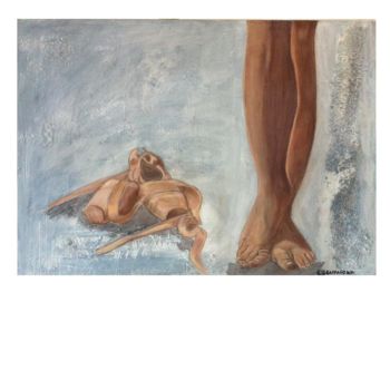 Malerei mit dem Titel "Non mollare mai" von Elisabetta Grappasonni, Original-Kunstwerk, Acryl