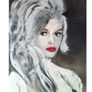 Painting titled "Brigitte" by Elisabetta Grappasonni, Original Artwork