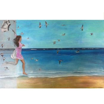 Картина под названием "FREE" - Elisabetta Grappasonni, Подлинное произведение искусства, Акрил