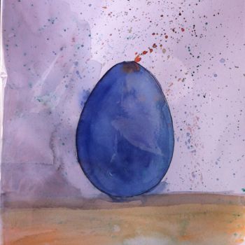 Malerei mit dem Titel "Le 4 stagioni -Esta…" von Elisabetta Grappasonni, Original-Kunstwerk, Aquarell