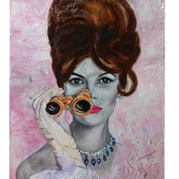 Malerei mit dem Titel "Ingrid" von Elisabetta Grappasonni, Original-Kunstwerk, Acryl