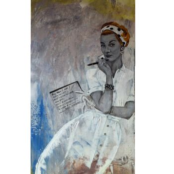 Painting titled "Profumo di donna-Sc…" by Elisabetta Grappasonni, Original Artwork, Acrylic