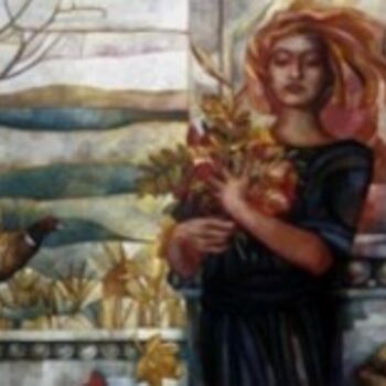 Картина под названием "Fagiano" - Elisabetta Trevisan, Подлинное произведение искусства, Масло