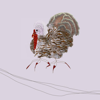 "THE TURKEY" başlıklı Dijital Sanat Elisa Cozzani tarafından, Orijinal sanat, 2D Dijital Çalışma