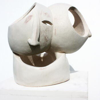 Sculpture intitulée "Merging" par Elisaveta Sivas, Œuvre d'art originale, Argile