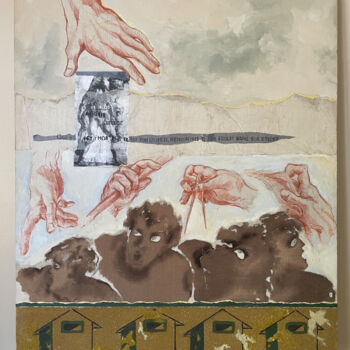 Картина под названием "(PS N°02) Peinture…" - Elise Cabanes, Подлинное произведение искусства, Акрил Установлен на Деревянна…