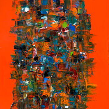Peinture intitulée "Dérapages" par Elise Hameau, Œuvre d'art originale, Huile