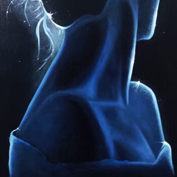 Pintura titulada "Destellos en la osc…" por Eliseo Ferrandiz, Obra de arte original, Oleo Montado en Bastidor de camilla de…