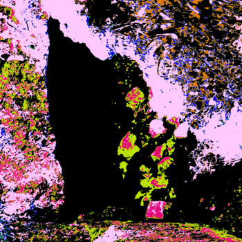 Photography titled "Caverne" by Elise Vincent, Original Artwork, Digital Photography Mounted on Cardboard