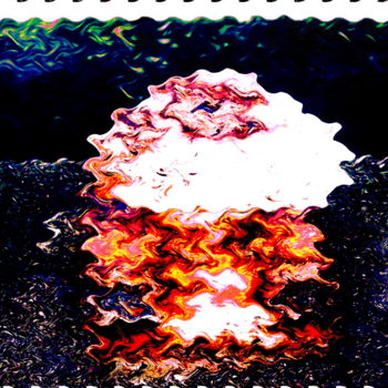 Photographie intitulée "Flammes d'eau" par Elise Vincent, Œuvre d'art originale, Photographie numérique