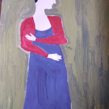 Painting titled "La grecque" by Elissa Gucci, Original Artwork, Acrylic