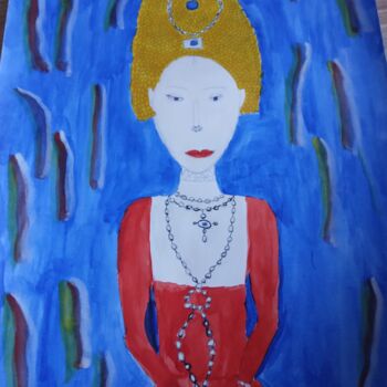 Pittura intitolato "Princesse" da Elissa Gucci, Opera d'arte originale, Acrilico