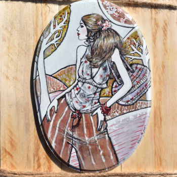 제목이 "Gitane"인 미술작품 Elisabeth Tiffon (Eli TIFFON CUENCA)로, 원작, 수채화