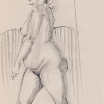 Drawing titled "Volupté" by Elisabeth Tiffon (Eli TIFFON CUENCA), Original Artwork, Pencil