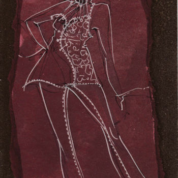 제목이 "Esquisse La Gitane…"인 그림 Elisabeth Tiffon (Eli TIFFON CUENCA)로, 원작, 잉크