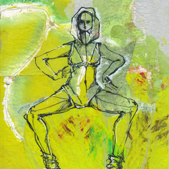 Рисунок под названием "Hybride IV" - Elisabeth Tiffon (Eli TIFFON CUENCA), Подлинное произведение искусства, Чернила
