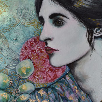 Painting titled "Fleurs de Sel II" by Elisabeth Tiffon (Eli TIFFON CUENCA), Original Artwork, Ink