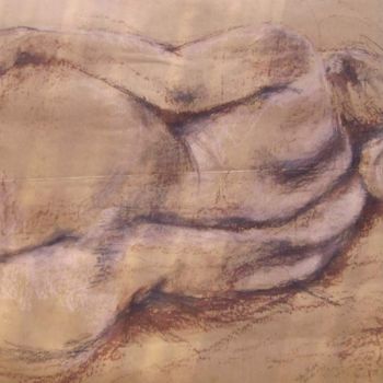 Картина под названием "Dos nu" - Elisabeth Tiffon (Eli TIFFON CUENCA), Подлинное произведение искусства, Акрил