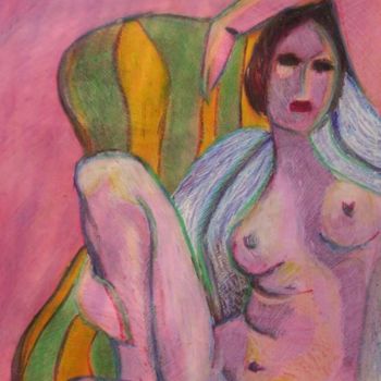 Pittura intitolato "Hommage à Matisse" da Elisabeth Tiffon (Eli TIFFON CUENCA), Opera d'arte originale, Pastello