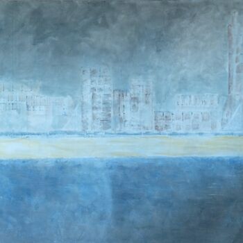 Peinture intitulée "Le Havre, matin de…" par Elitrompe, Œuvre d'art originale, Acrylique