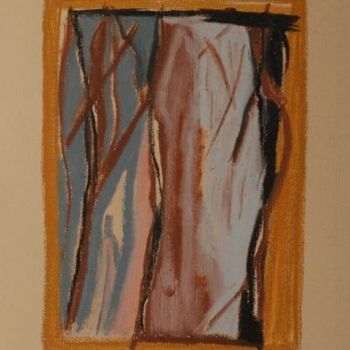 Картина под названием "Bois tordus" - Elitrompe, Подлинное произведение искусства, Пастель