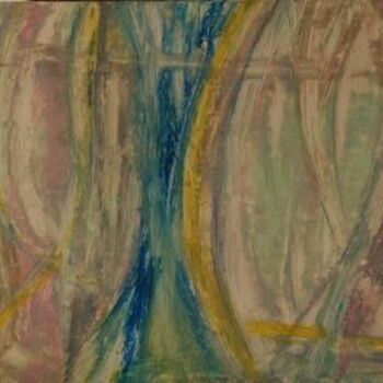 Peinture intitulée "Les Abysses de Bora…" par Elitrompe, Œuvre d'art originale, Pastel