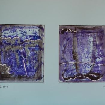 Estampas & grabados titulada "Double ligne de mire" por Elitrompe, Obra de arte original
