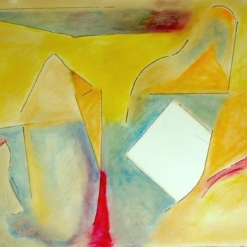 Peinture intitulée "Silhouettes" par Elitrompe, Œuvre d'art originale, Pastel