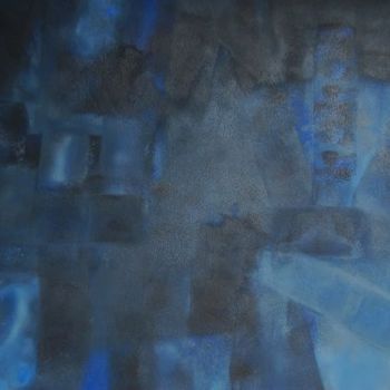 Pittura intitolato "Blue Light" da Elitrompe, Opera d'arte originale, Gouache