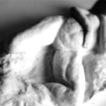 Sculpture intitulée "La Madone des sleep…" par Elitrompe, Œuvre d'art originale, Terre cuite