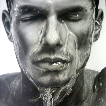 Drawing titled "Encharcado.." by Eliuson Silva, Original Artwork, Pencil