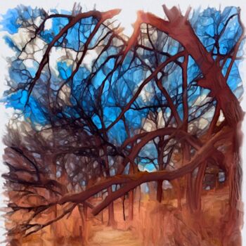Фотография под названием "Light in the Woods…" - Elizabeth Austin, Подлинное произведение искусства, Манипулированная фотогр…