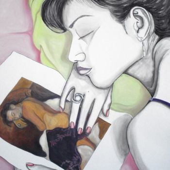 Painting titled "Sueños con Renée" by Elizabeth López Avilés, Original Artwork