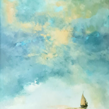 Картина под названием "FAREWELL" - Elizabeth Williams, Подлинное произведение искусства, Масло Установлен на Деревянная рама…