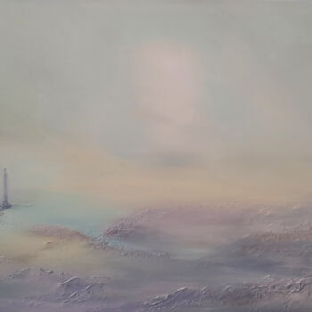 Painting titled "THE LIGHTHOUSE" by Elizabeth Williams, Original Artwork, Oil