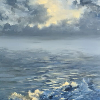 Painting titled "WHITER SHADE OF PAL…" by Elizabeth Williams, Original Artwork, Oil Mounted on Other rigid panel