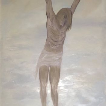 Ζωγραφική με τίτλο "Ascension of Christ" από Eliza Matica, Αυθεντικά έργα τέχνης, Λάδι