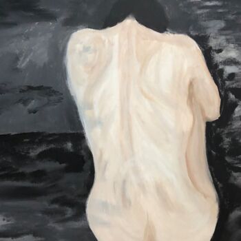 Картина под названием "Thoughts" - Eliza Matica, Подлинное произведение искусства, Акрил Установлен на Деревянная рама для н…