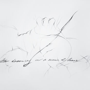 Dessin intitulée "'YOU're with me' -…" par Elizaveta Berkutova, Œuvre d'art originale, Graphite
