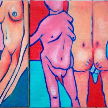 Картина под названием "Картина маслом "Муж…" - Елизавета Пугачева, Подлинное произведение искусства, Масло Установлен на Дер…