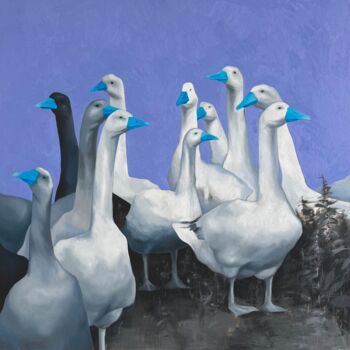 Картина под названием "“Among the peers”,…" - Елизавета Пугачева, Подлинное произведение искусства, Масло