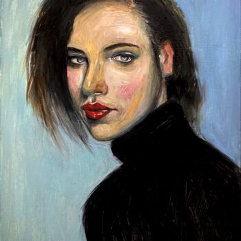 Painting titled "Anne" by Elizaveta Timofeeva, Original Artwork, Oil