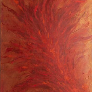 Картина под названием "Burning Spirit" - Elke Bügler, Подлинное произведение искусства, Акрил
