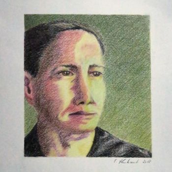 Drawing titled "Richard" by Elke Thiébaut, Original Artwork, Pencil