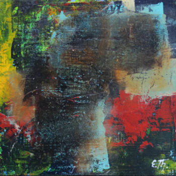 Malarstwo zatytułowany „Abstrait N° 53” autorstwa Elke Thiébaut, Oryginalna praca, Akryl