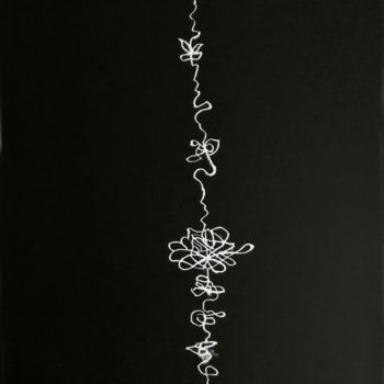 「Lifelines Jean」というタイトルの製版 Elke Thiébautによって, オリジナルのアートワーク, Linocuts