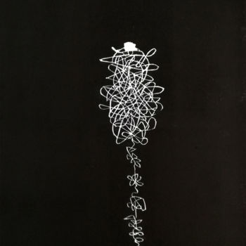 Prenten & gravures getiteld "Lignes de vie/Lifli…" door Elke Thiébaut, Origineel Kunstwerk, Linosnede